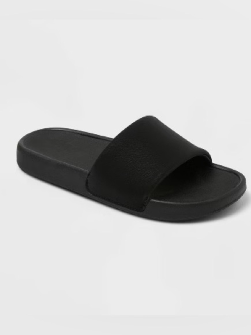 All In Motion - Kids' Black Slip- On Slide Sandals Size 13